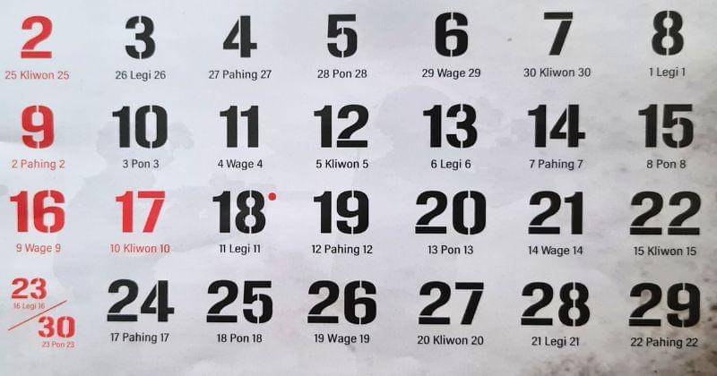 Ilustrasi Kalender Jawa dengan pasaran. (Popmama.com/Rahayu LS)